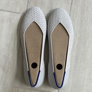 Rothy's Light Gray Knit Flats